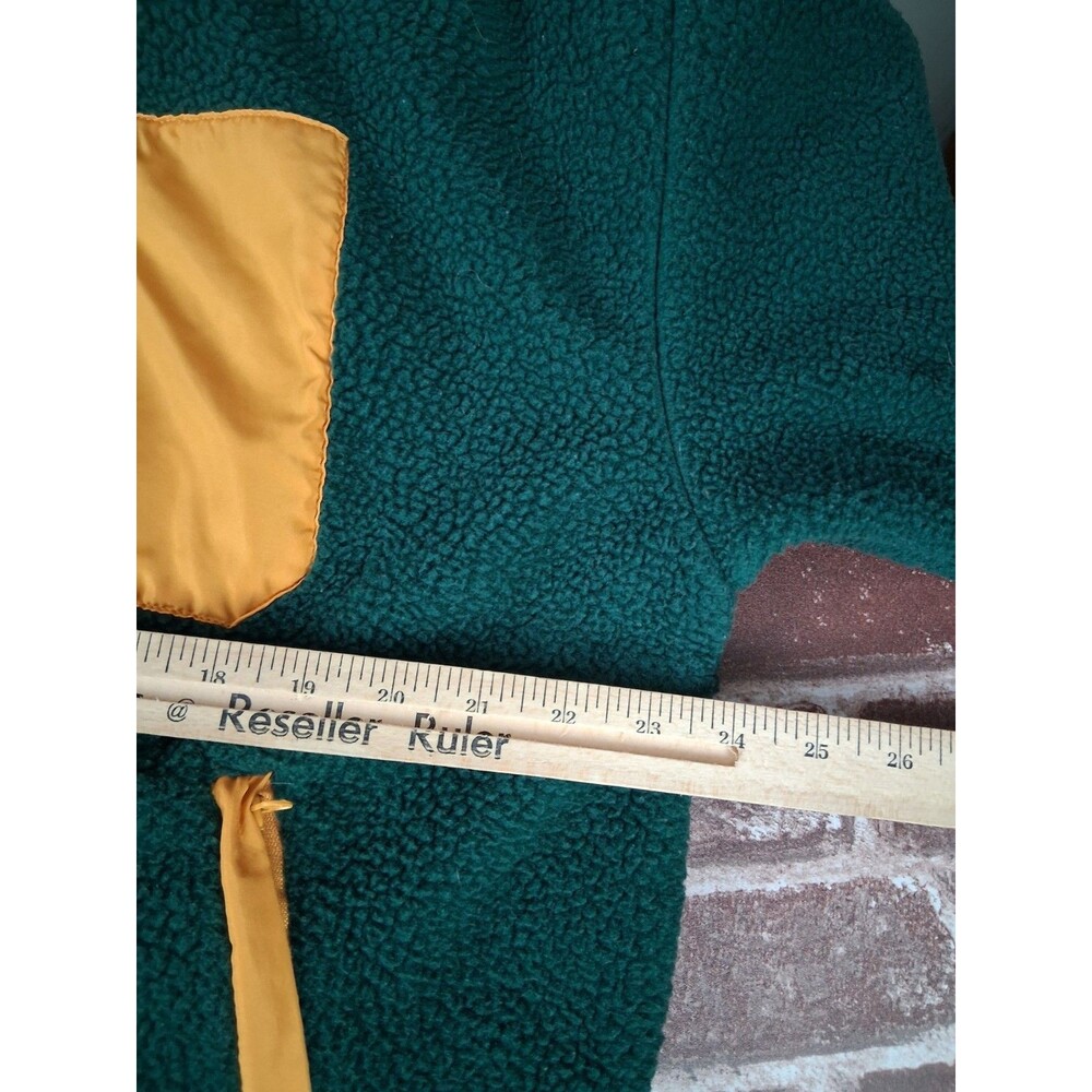 Womens Oversized Green Fleece Cozy Sweatshirt WILO THE LABEL Small Pullover - Picture 5 of 9